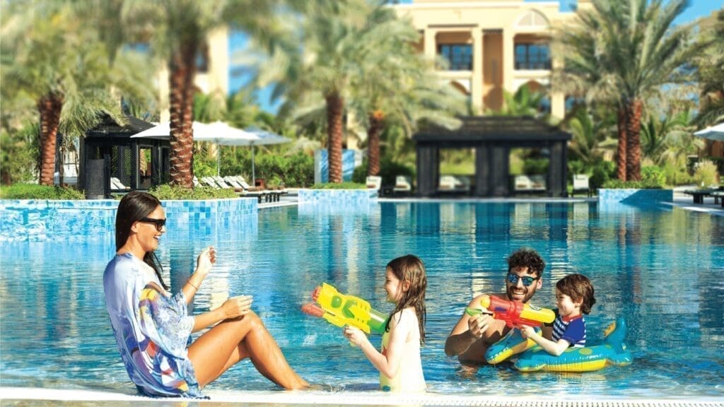 DoubleTree Marjan Ras Al Khaimah kids at the pool