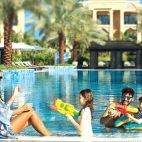 DoubleTree Marjan Ras Al Khaimah kids at the pool