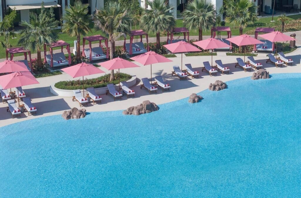 Anantara Mina Al Arab Ras Al Khaimah ResortAerial View Swimming Pool